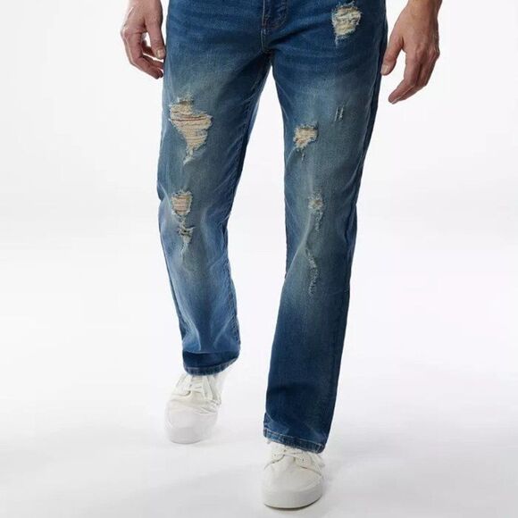 Lazer Men's Straight-Fit Stretch Jean - Picture 2 of 5